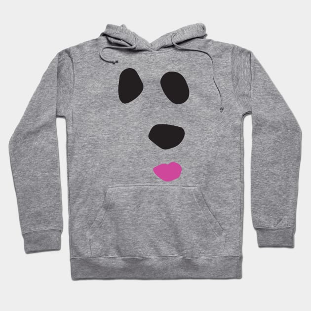 Polar Bear Lipstick pink Hoodie by starlingm028